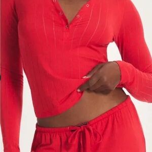 NWT Savage X Fenty Sleek Stitch Sleep Henley